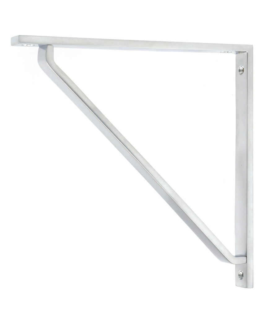 From The Anvil Satin Chrome Barton Shelf Bracket (200mm x 200mm)