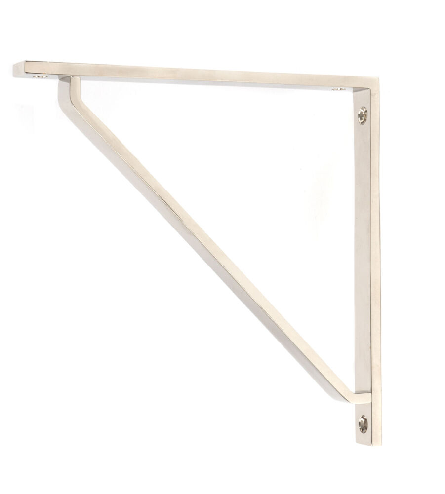 From The Anvil Polished Nickel Barton Shelf Bracket (200mm x 200mm)