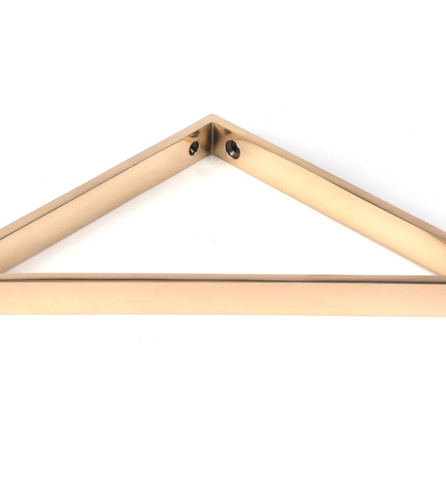 From The Anvil Polished Bronze Barton Shelf Bracket (200mm x 200mm) - Image 3