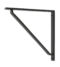 From The Anvil Matt Black Barton Shelf Bracket (200mm x 200mm)