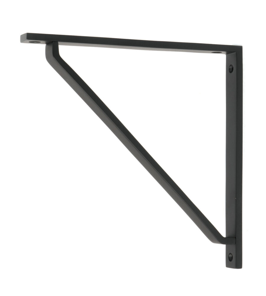 From The Anvil Matt Black Barton Shelf Bracket (200mm x 200mm)
