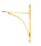 From The Anvil Polished Brass Apperley Shelf Bracket (260mm x 200mm)