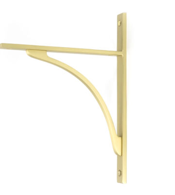 From The Anvil Satin Brass Apperley Shelf Bracket (260mm X 200mm)