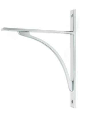 From The Anvil Satin Chrome Apperley Shelf Bracket (260mm X 200mm)