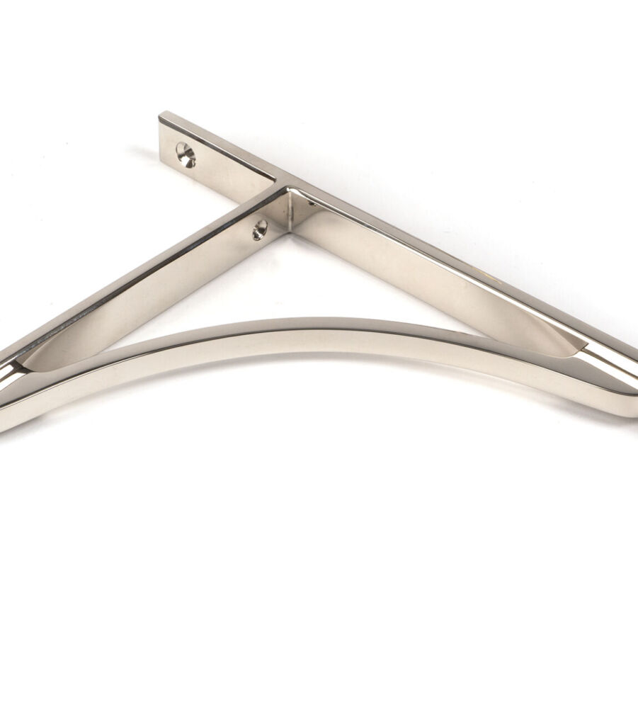 From The Anvil Polished Nickel Apperley Shelf Bracket (260mm x 200mm) - Image 3