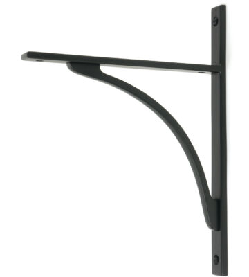 From The Anvil Matt Black Apperley Shelf Bracket (260mm X 200mm)