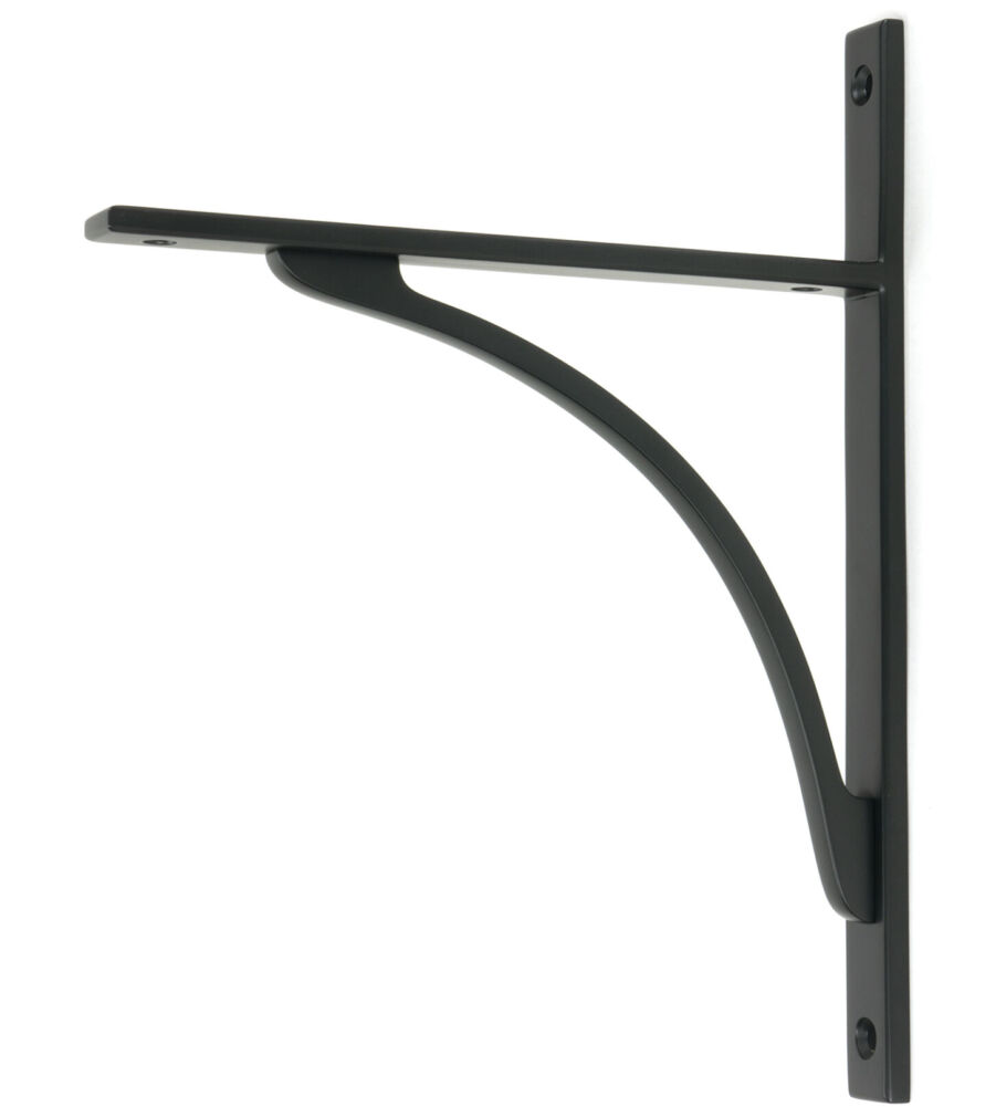 From The Anvil Matt Black Apperley Shelf Bracket (260mm x 200mm)