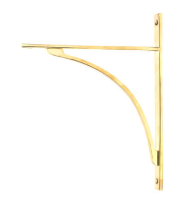 From The Anvil Polished Brass Apperley Shelf Bracket (314mm x 250mm)