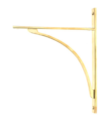 From The Anvil Polished Brass Apperley Shelf Bracket (314mm X 250mm)