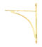 From The Anvil Polished Brass Apperley Shelf Bracket (314mm x 250mm)