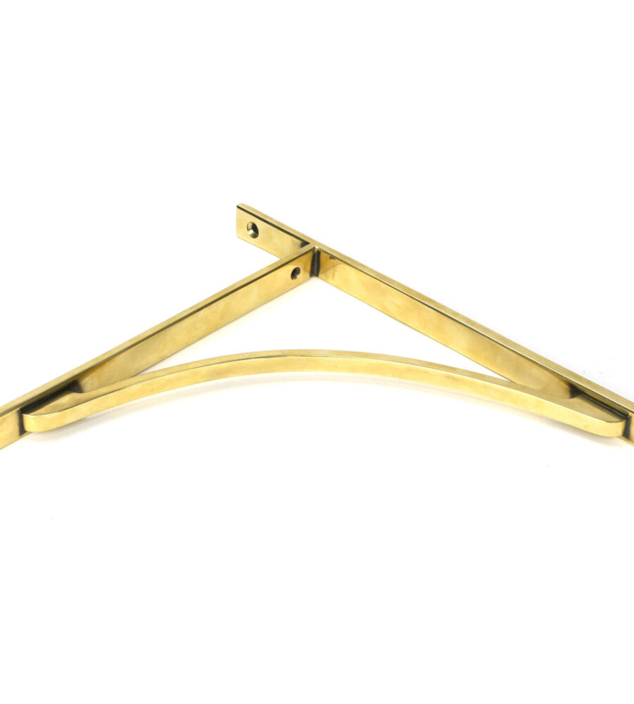From The Anvil Aged Brass Apperley Shelf Bracket (314mm x 250mm) - Image 3