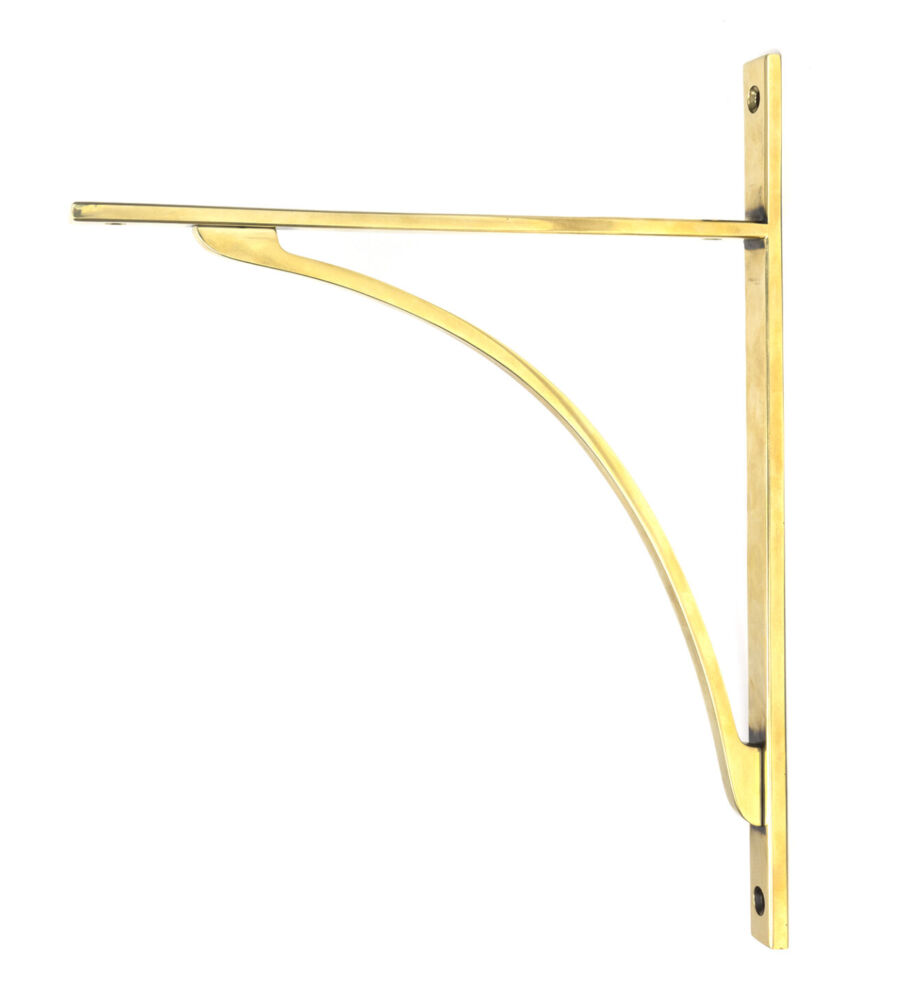 From The Anvil Aged Brass Apperley Shelf Bracket (314mm x 250mm)