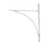 From The Anvil Polished Chrome Apperley Shelf Bracket (314mm x 250mm)