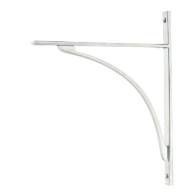 From The Anvil Satin Chrome Apperley Shelf Bracket (314mm X 250mm)