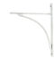 From The Anvil Satin Chrome Apperley Shelf Bracket (314mm x 250mm)