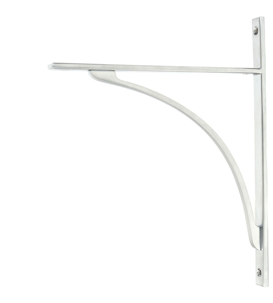 From The Anvil Satin Chrome Apperley Shelf Bracket (314mm x 250mm)