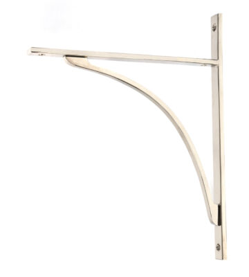 From The Anvil Polished Nickel Apperley Shelf Bracket (314mm x 250mm)