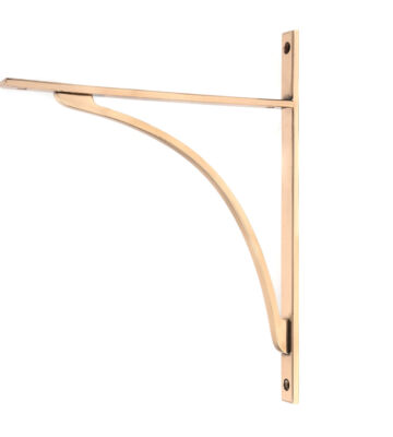 From The Anvil Polished Bronze Apperley Shelf Bracket (314mm x 250mm)
