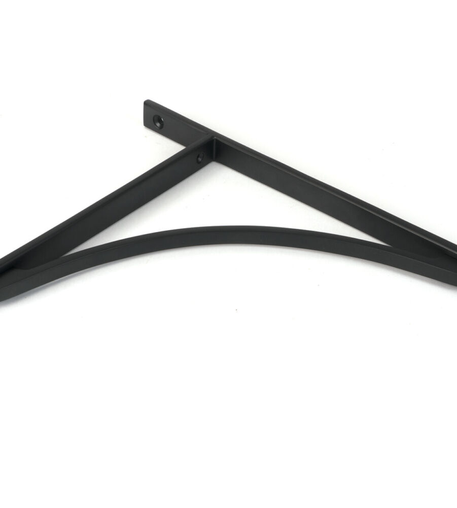 From The Anvil Matt Black Apperley Shelf Bracket (314mm x 250mm) - Image 3