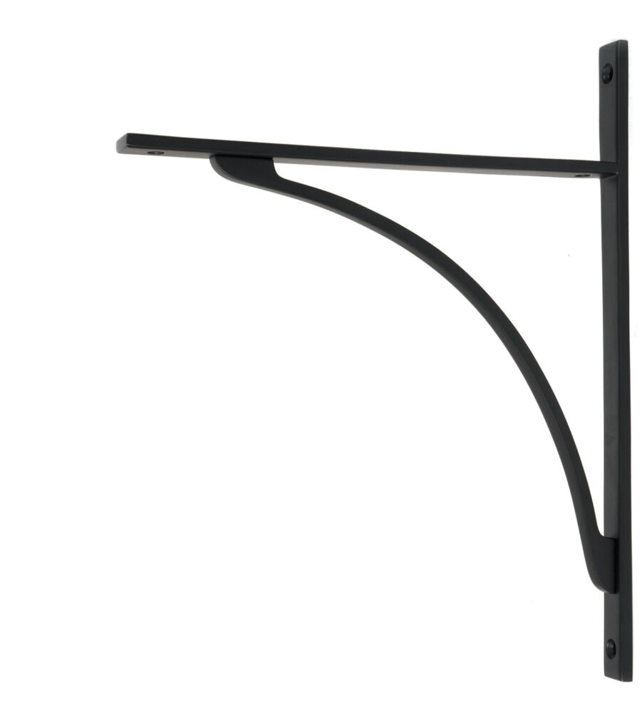 From The Anvil Matt Black Apperley Shelf Bracket (314mm x 250mm)