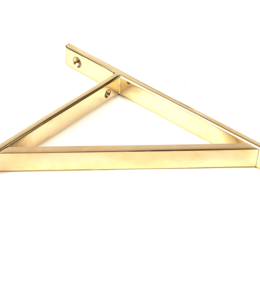 From The Anvil Polished Brass Chalfont Shelf Bracket (260mm x 200mm) - Image 3