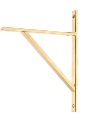 From The Anvil Polished Brass Chalfont Shelf Bracket (260mm x 200mm)