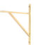 From The Anvil Polished Brass Chalfont Shelf Bracket (260mm x 200mm)