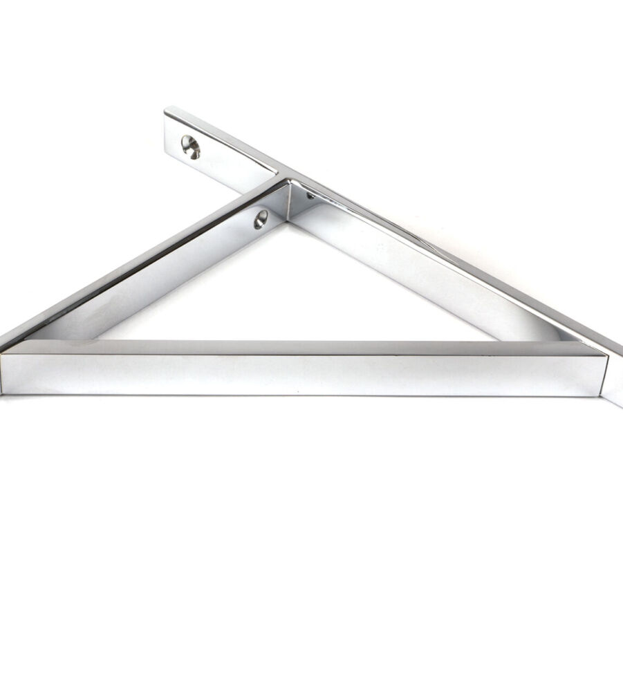 From The Anvil Polished Chrome Chalfont Shelf Bracket (260mm x 200mm) - Image 3