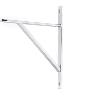 From The Anvil Polished Chrome Chalfont Shelf Bracket (260mm X 200mm)