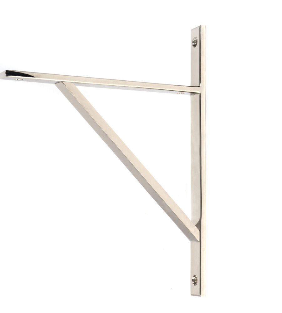 From The Anvil Polished Nickel Chalfont Shelf Bracket (260mm x 200mm)