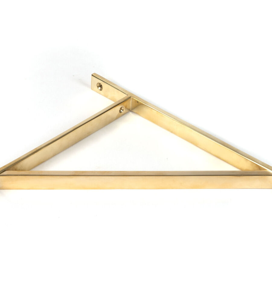 From The Anvil Polished Brass Chalfont Shelf Bracket (314mm x 250mm) - Image 3