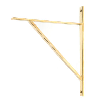 From The Anvil Polished Brass Chalfont Shelf Bracket (314mm x 250mm)