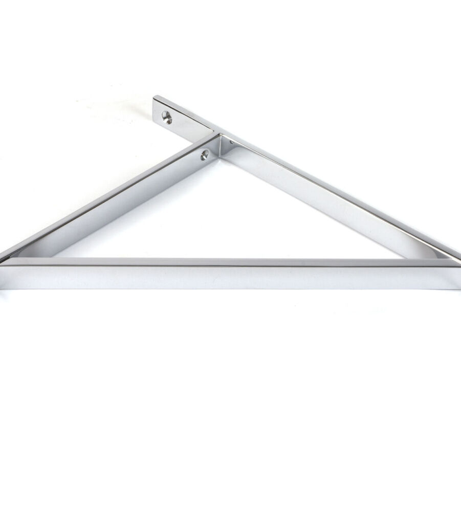 From The Anvil Polished Chrome Chalfont Shelf Bracket (314mm x 250mm) - Image 3