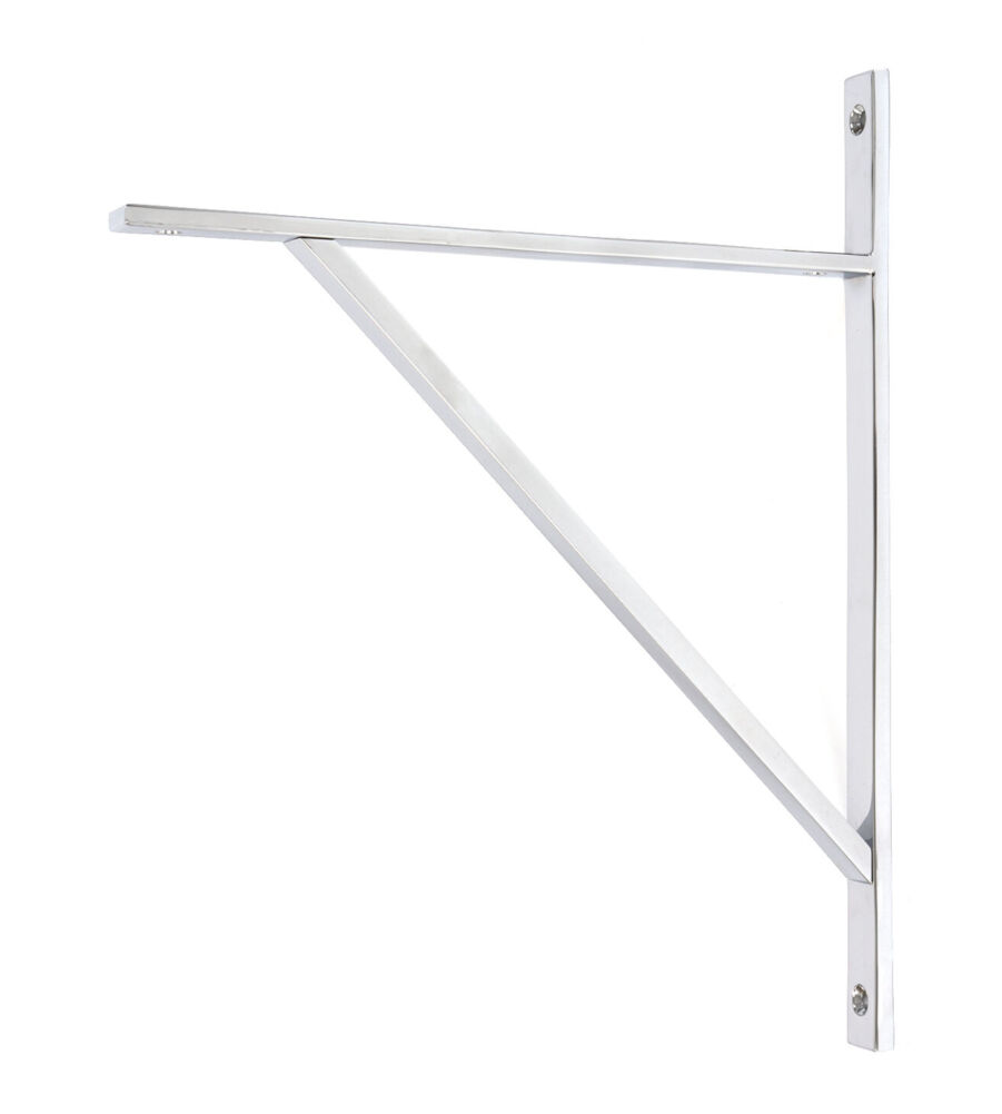 From The Anvil Polished Chrome Chalfont Shelf Bracket (314mm x 250mm)