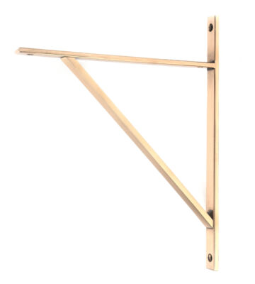 From The Anvil Polished Bronze Chalfont Shelf Bracket (314mm x 250mm)