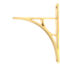 From The Anvil Polished Brass Tyne Shelf Bracket (260mm x 200mm)