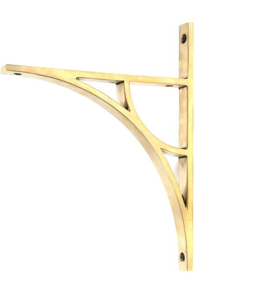 From The Anvil Aged Brass Tyne Shelf Bracket (260mm x 200mm)