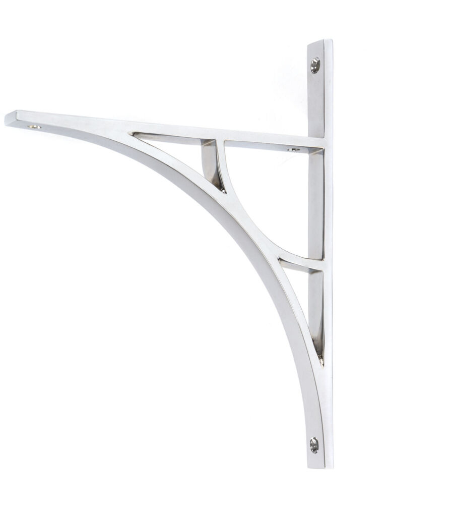 From The Anvil Polished Chrome Tyne Shelf Bracket (260mm x 200mm)