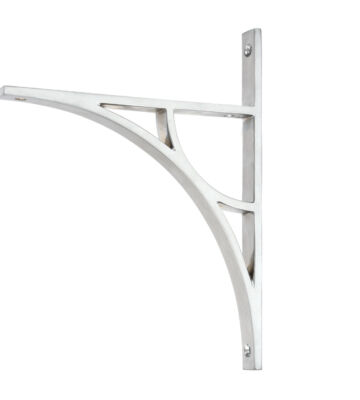 From The Anvil Satin Chrome Tyne Shelf Bracket (260mm X 200mm)