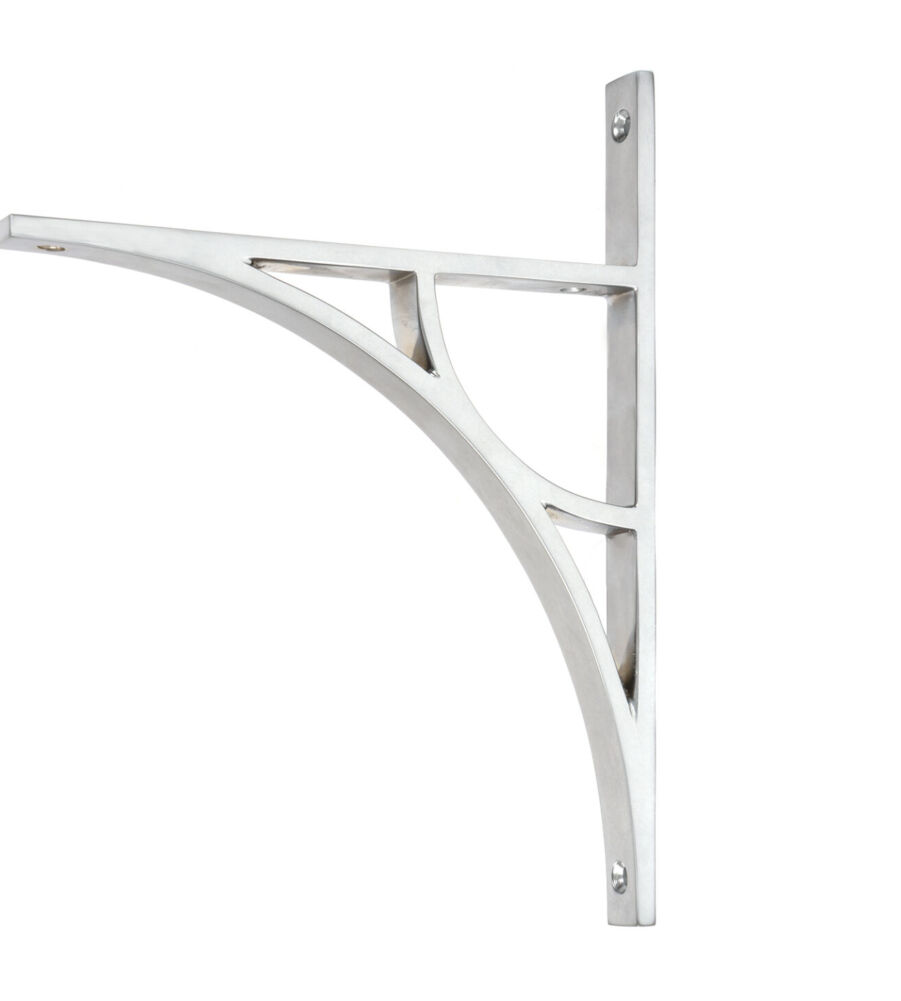 From The Anvil Satin Chrome Tyne Shelf Bracket (260mm x 200mm)