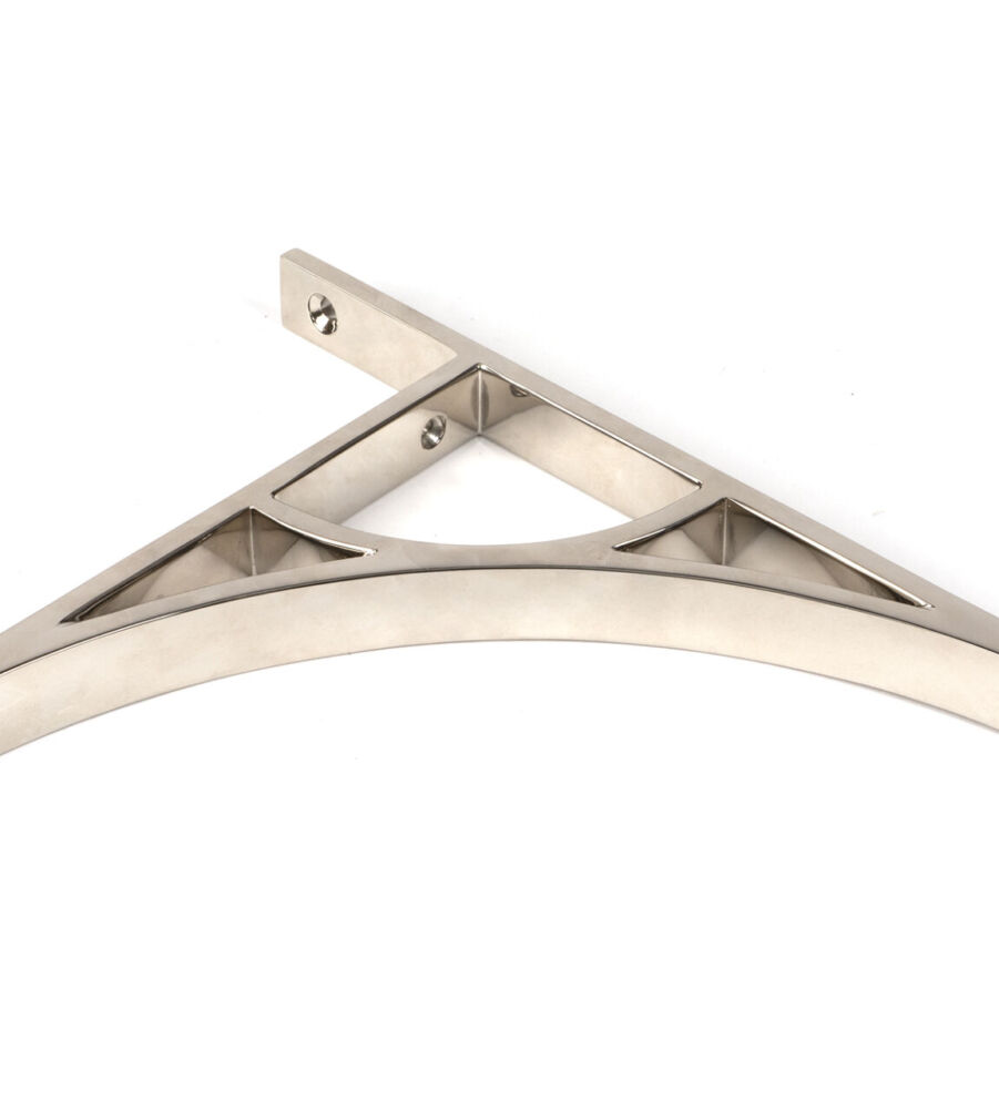 From The Anvil Polished Nickel Tyne Shelf Bracket (260mm x 200mm) - Image 3
