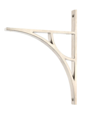 From The Anvil Polished Nickel Tyne Shelf Bracket (260mm x 200mm)