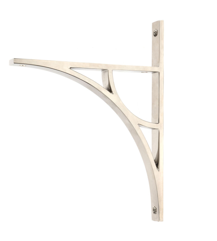 From The Anvil Polished Nickel Tyne Shelf Bracket (260mm x 200mm)