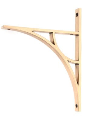 From The Anvil Polished Bronze Tyne Shelf Bracket (260mm X 200mm)