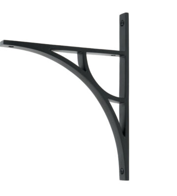 From The Anvil Matt Black Tyne Shelf Bracket (260mm X 200mm)