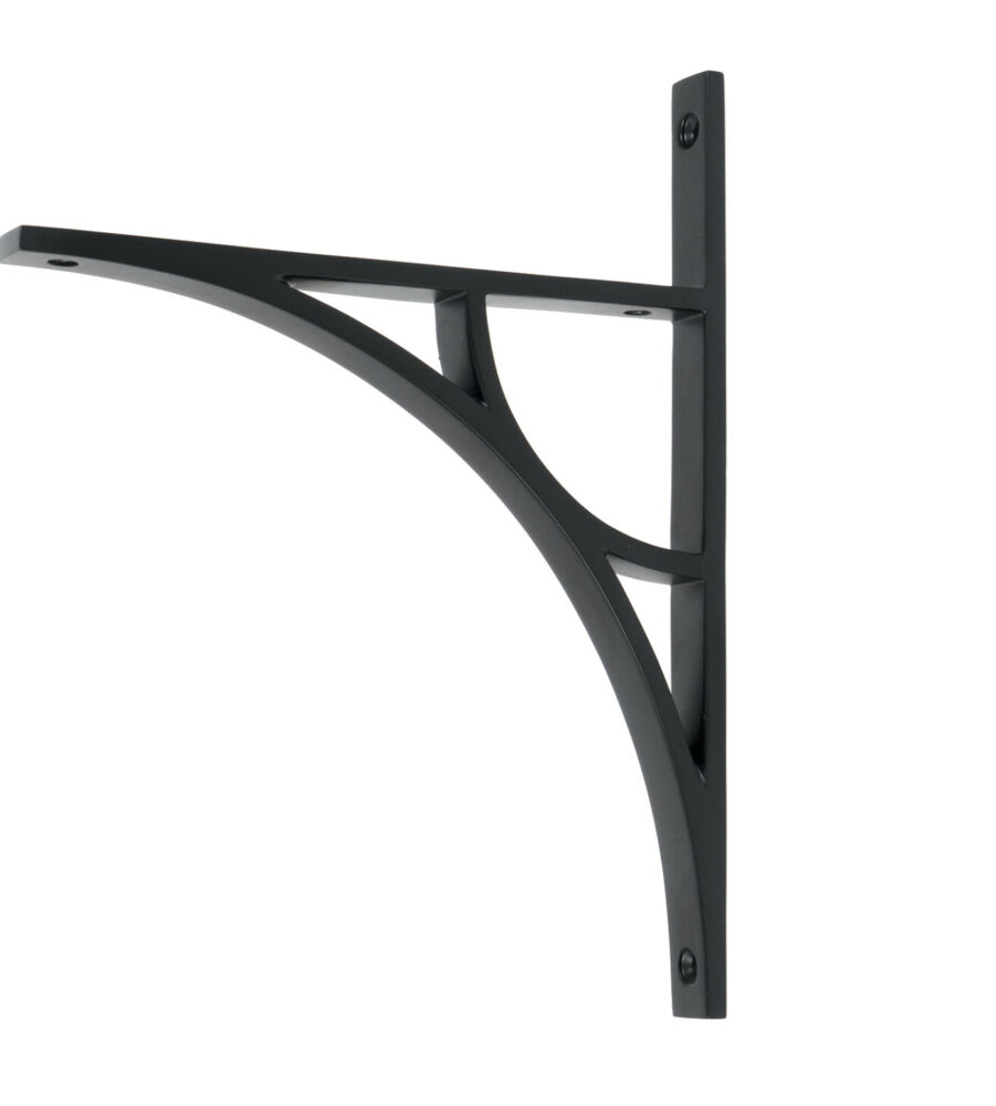 From The Anvil Matt Black Tyne Shelf Bracket (260mm x 200mm)