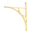 From The Anvil Polished Brass Tyne Shelf Bracket (314mm x 250mm)