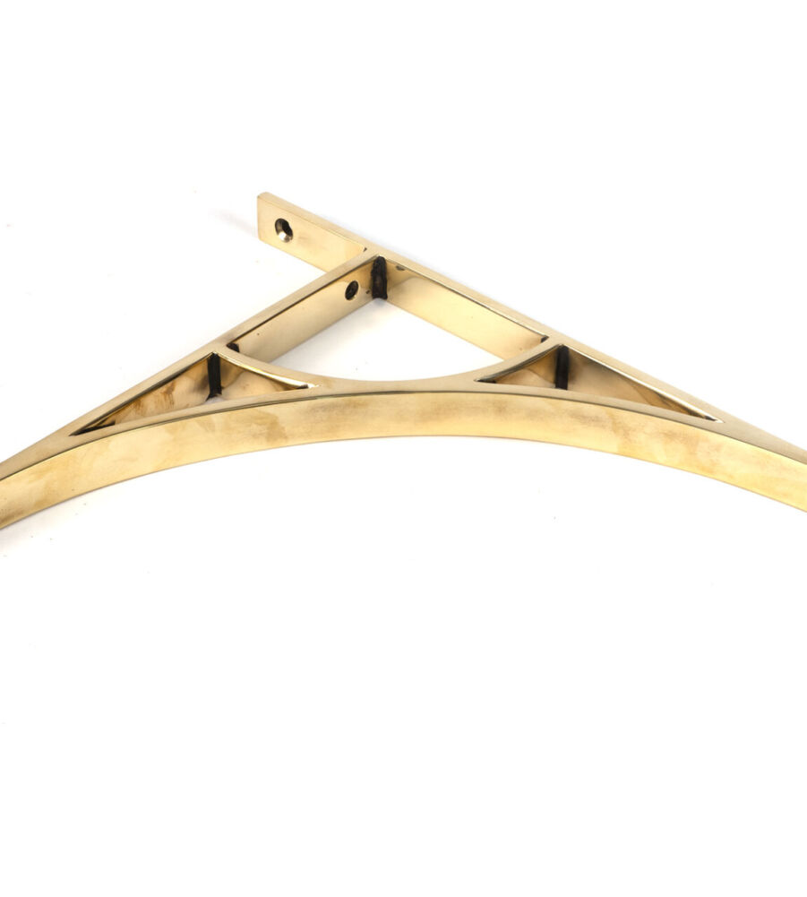 From The Anvil Aged Brass Tyne Shelf Bracket (314mm x 250mm) - Image 3