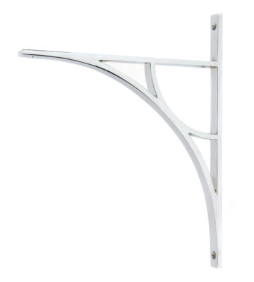 From The Anvil Polished Chrome Tyne Shelf Bracket (314mm x 250mm)