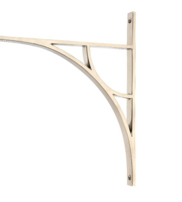 From The Anvil Polished Nickel Tyne Shelf Bracket (314mm X 250mm)